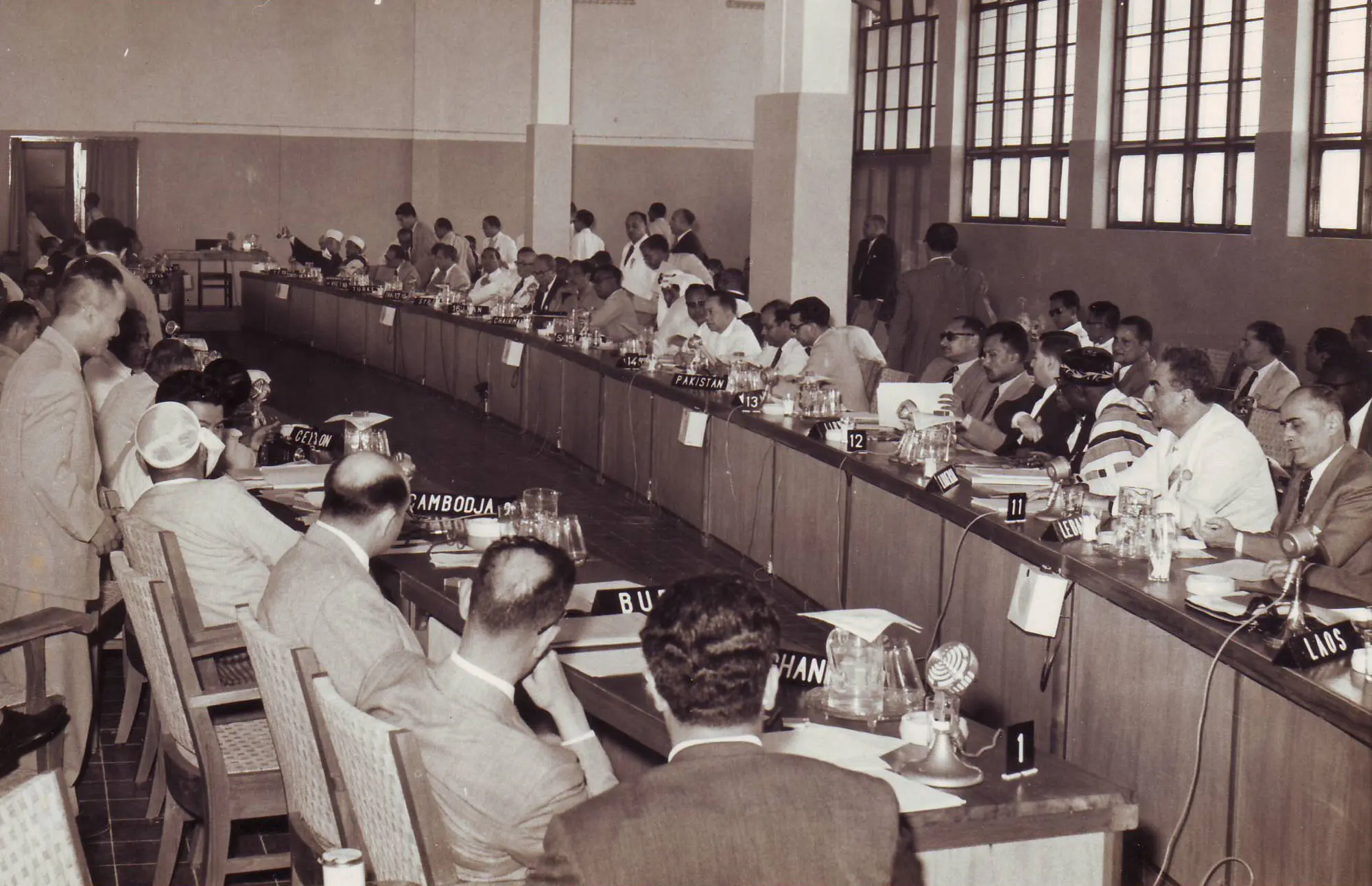 Delegations_held_a_Plenary_Meeting_of_the_Economic_Section_during_the_A-A_Conference_in_Merdeka_Building__Bandung__on_April_20th_1955