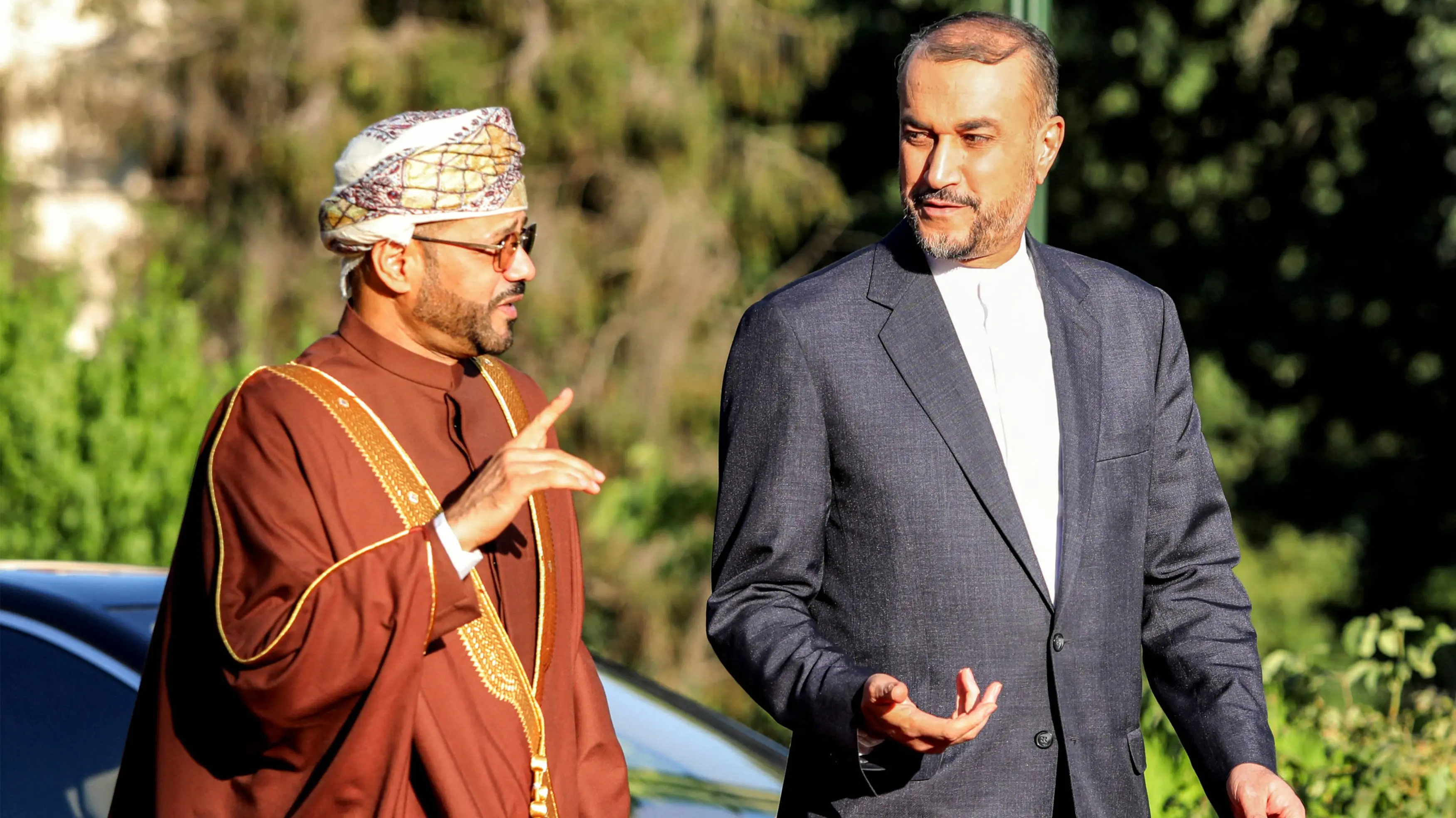 oman-fm—busaidi-iran-abdollahian-july-2023-afp
