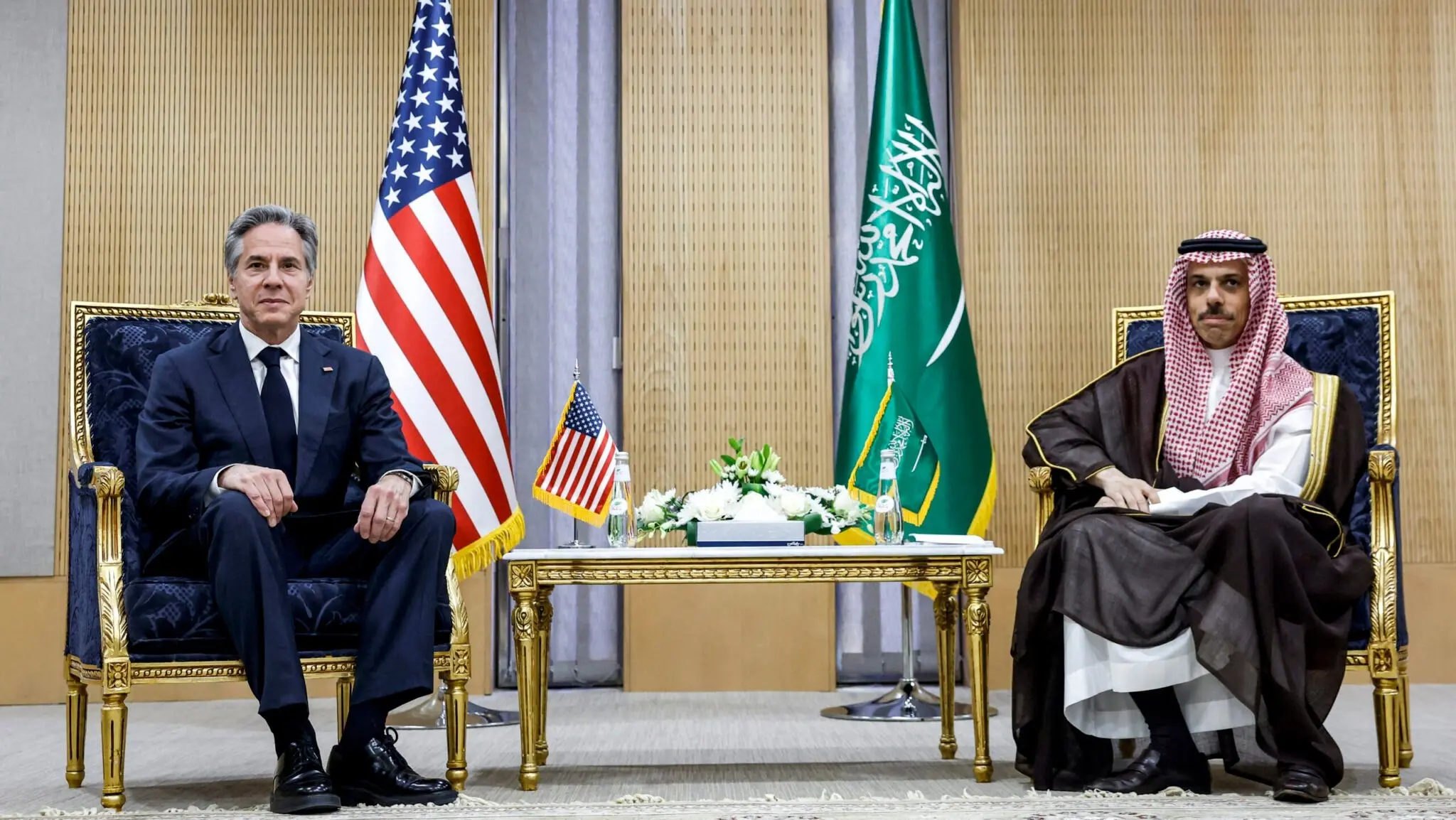 آنتونی بلینکن فیصل بن فرحان