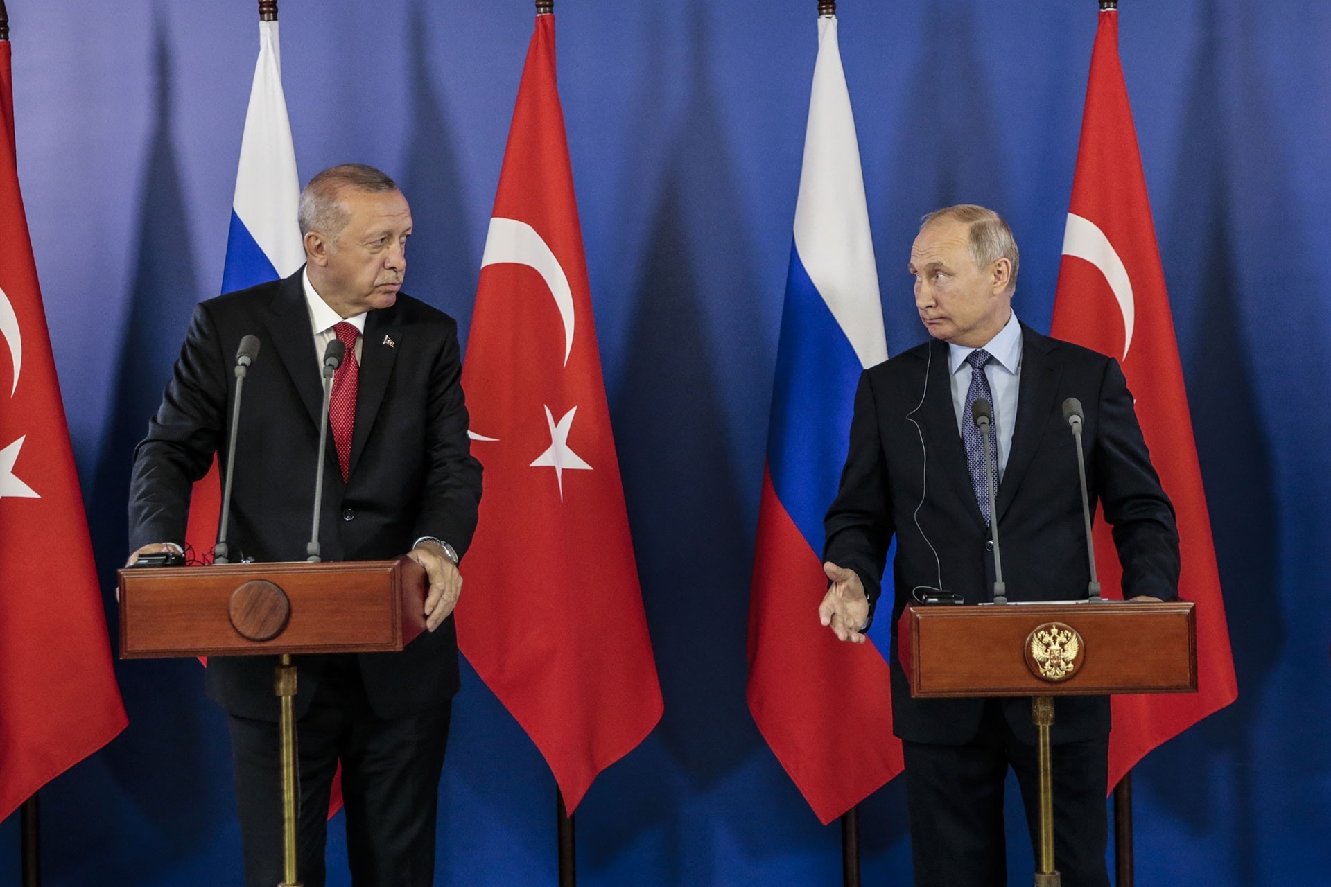 رجب طیب اردوغان ولادمیر پوتین ترکیه روسیه