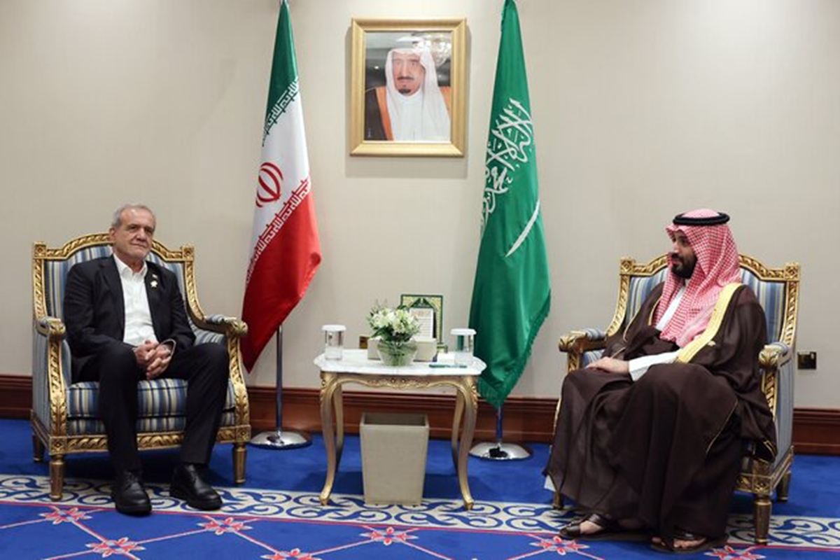پزشکیان ولیعهد عربستان