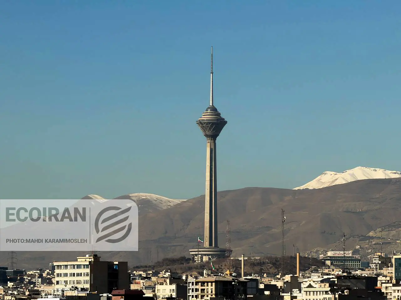 تهران هوای صاف هوای پاک دماوند برج میلاد شهرتهران مصلی امام مسکن