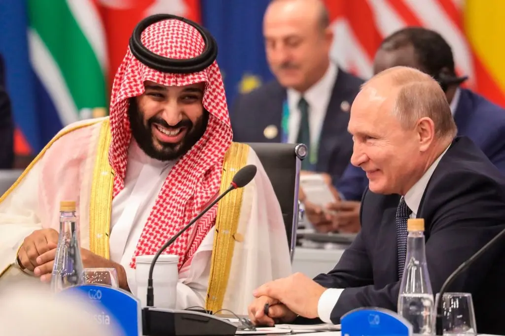 محمد بن سلمان ولادمیر پوتین روسیه عربستان