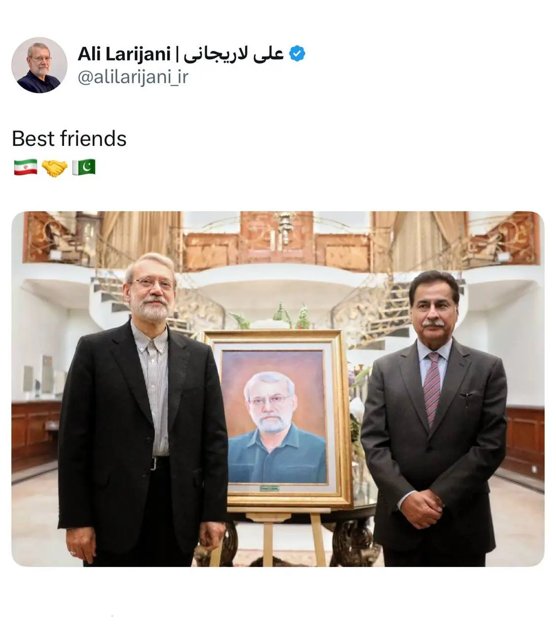 لاریجانی اسلام اباد