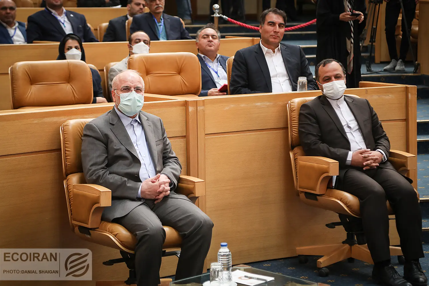 محمدباقر قالیباف احسان خاندوزی همایش خصوصی سازی در اقتصاد ایران