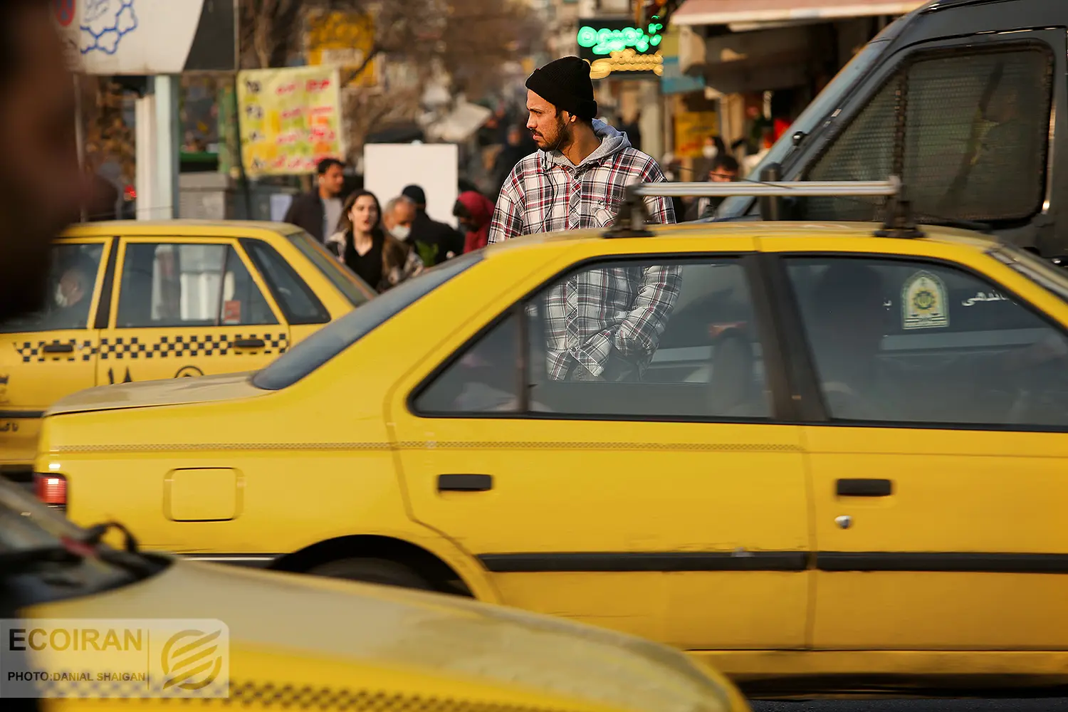 آلودگی هوا تهران تاکسی