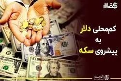 کم‌محلی دلار به پیشروی سکه