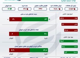 اینفوگرافی؛ افزایش خروج سرمایه حقیقی از بورس