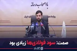 صمت:سود فولادی‌ها زیادی بود