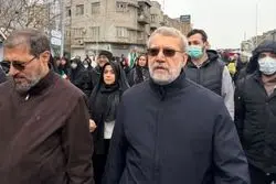 فیلم واکنش علی لاریجانی به حمله اسرائیل در نزدیکی مسیر‌های راهپیمایی روز قدس
