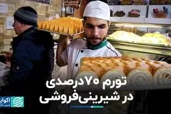 تورم 70 درصدی در شیرینی‌فروشی