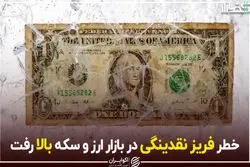 خطر فریز نقدینگی در بازار ارز و سکه بالا رفت