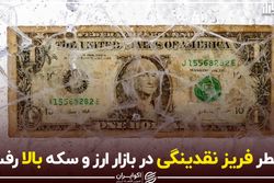 خطر فریز نقدینگی در بازار ارز و سکه بالا رفت