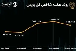 بازدهی بورس هفته / ریزش شاخص ادامه یافت