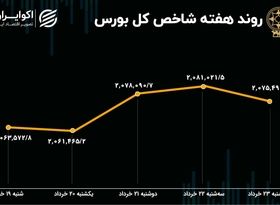 بازدهی بورس هفته / ریزش شاخص ادامه یافت