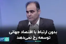 بدون ارتباط با اقتصاد جهانی توسعه رخ نمی‌دهد