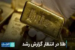 طلا در انتظار گزارش رشد