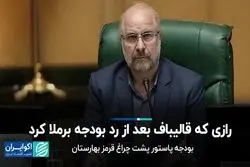 بودجه پاستور پشت چراغ قرمز بهارستان/ رازی که قالیباف بعد از رد بودجه برملا کرد