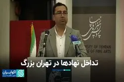 تداخل نهادها در تهران بزرگ