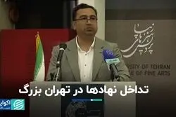 تداخل نهادها در تهران بزرگ