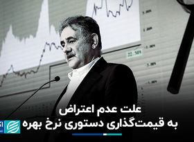 علت عدم اعتراض به قیمت‌گذاری دستوری نرخ بهره