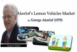 جرج آکرلوف؛ بازار خودروهای دست‌دوم و تمثیل لیموها