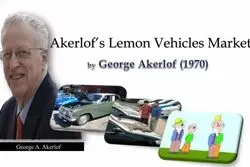 جرج آکرلوف؛ بازار خودروهای دست‌دوم و تمثیل لیموها