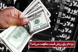 چرا دلار برای ریزش قیمت مقاومت می کند؟