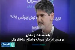 بانک صنعت و معدن در مسیر افزایش سرمایه و اصلاح ساختار مالی