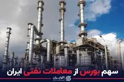 سهم بورس از معاملات نفتی ایران