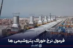 فرمول نرخ خوراک پتروشیمی‌ها