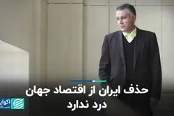 حذف ایران از اقتصاد جهان درد ندارد