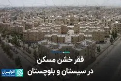 فقر خشن مسکن در سیستان و بلوچستان