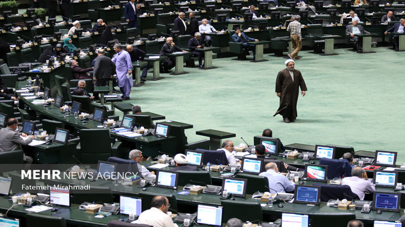 3 تصویر جالب توجه از صحن علنی مجلس امروز سه‌شنبه 14 مرداد 1404