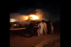 جان باختن بیش از ۵۵ مهاجر افغان در حادثه آتش سوزی اتوبوس در هرات