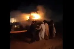 جان باختن بیش از ۵۵ مهاجر افغان در حادثه آتش سوزی اتوبوس در هرات