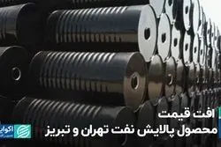 افت قیمت محصول پالایش نفت تهران و تبریز