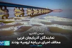 نمایندگان آذربایجان غربی مخالف احیای دریاچه ارومیه بودند