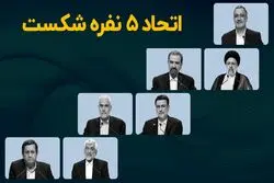 اتحاد پنج نفره شکست