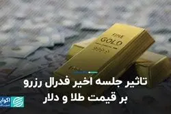 تاثیر جلسه آخر فدرال رزرو بر قیمت طلا و دلار 