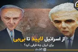 از اسرائیل لاپید تا بی‌بی؛ برای ایران چه فرقی می کند؟