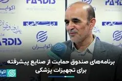 برنامه‌های صندوق حمایت از صنایع پیشرفته برای تجهیزات پزشکی