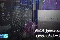 حد معقول انتظار از سازمان بورس