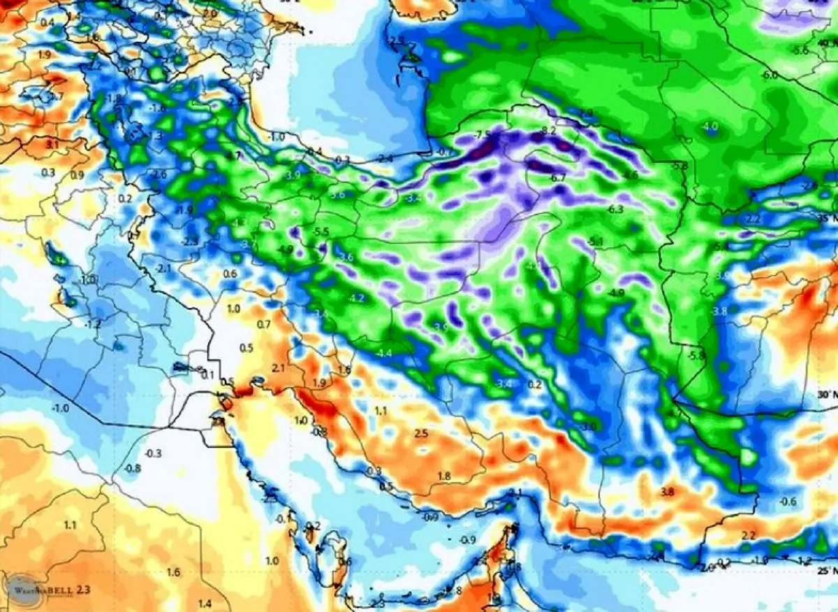 صدور هشدار هواشناسی؛ ورود دو سامانه بارشی جدید به ۱۳ استان کشور