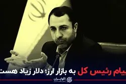 پیام رئیس کل به بازار ارز؛‌ دلار زیاد هست