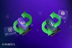 واریز و برداشت دای (DAI) و یو اس دی (USDC) با "کارمزد کمتر در نوبیتکس"