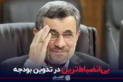 بی انضباط ترین رئیس جمهور در تدوین بودجه