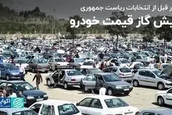 وضعیت قیمت‌ها در بازار خودرو: یک نیش‌گاز در هفته منتهی به انتخابات 