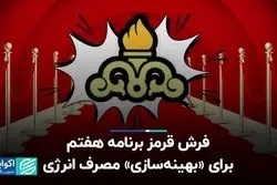 فرش قرمز برنامه هفتم برای «بهینه‌سازی» مصرف انرژی