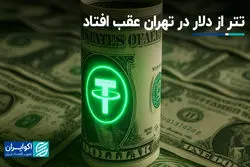تتر از دلار در تهران عقب افتاد